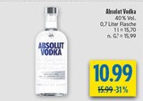 Absolut Vodka im Angebot bei diska in Görlitz Absolut Vodka Angebote von Absolut bei diska Görlitz für 10,99 €