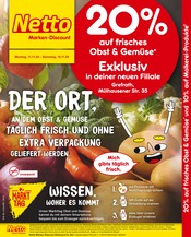 Aktueller Netto Marken-Discount Discounter Prospekt in Grefrath und Umgebung, "20% auf frisches Obst und Gemüse" mit 4 Seiten, 11.11.2024 - 16.11.2024