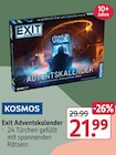 Exit Adventskalender im Rossmann Prospekt Exit Adventskalender von KOSMOS im aktuellen Rossmann Prospekt für 21,99 €
