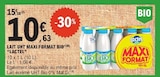 Lait UHT Maxi Format Bio - LACTEL - E.Leclerc à Strasbourg Lait UHT Maxi Format Bio - LACTEL en promo chez E.Leclerc Strasbourg à 10,63 €