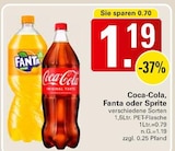 Coca-Cola, Fanta oder Sprite im Angebot bei WEZ in Löhne Coca-Cola, Fanta oder Sprite Angebote bei WEZ Löhne für 1,19 €