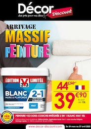 Prospectus Décor Discount, "ARRIVAGE MASSIF PEINTURE",  pages, 24/03/2025 - 27/04/2025