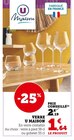 Verre à pied - U Maison en promo chez Super U Garges-lès-Gonesse à 1,64 €