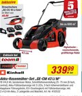 Akku-Rasenmäher-Set GE-CM 43 Li M im Angebot bei toom Baumarkt in Aalen Akku-Rasenmäher-Set GE-CM 43 Li M Angebote von Einhell bei toom Baumarkt Aalen für 339,99 €