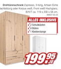 Drehtürenschrank Espresso im Angebot bei Möbel AS in Homburg Drehtürenschrank Espresso Angebote bei Möbel AS Homburg für 199,95 €