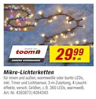 toom Baumarkt Bautzen - Mikro-Lichterketten Angebot im Prospekt Mikro-Lichterketten bei toom Baumarkt im Bautzen Prospekt für 29,99 €