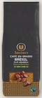 Café en grains Brésil Pur Arabica - U SAVEURS en promo chez Super U Grenoble à 12,15 €