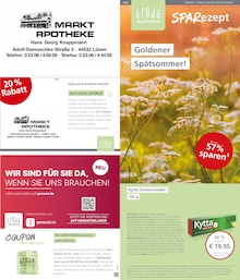 LINDA Premiumapotheke Prospekt für Lünen mit 3 Seiten LINDA Premiumapotheke Prospekt für Lünen: "Aktuelle Angebote", 3 Seiten, 01.09.2025 - 30.09.2025