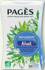 Infusion bio nuit verveine, rooïbos saveur fleur d'oranger - PAGÈS dans le catalogue Intermarché