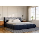 POLSTERBETT 180/200 cm, in Blau, Lattenrost, Bettkasten, von Chameo für 649,00 € bei XXXLutz Möbelhäuser im Angebot POLSTERBETT 180/200 cm, in Blau, Lattenrost, Bettkasten, von Chameo im aktuellen XXXLutz Möbelhäuser Prospekt