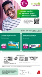 mea - meine apotheke Apotheken Prospekt der aktuellen Woche mit 4 Seiten, gültig von 01.06.2026 bis 30.06.2026, in Namborn und Umgebung Aktueller mea - meine apotheke Apotheken Prospekt in Namborn und Umgebung, "Unsere Juni-Angebote" mit 4 Seiten, 01.06.2026 - 30.06.2026