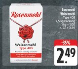 Weizenmehl Type 405 im Angebot bei EDEKA in Nürnberg Weizenmehl Type 405 Angebote von Rosenmehl bei EDEKA Nürnberg für 2,49 €
