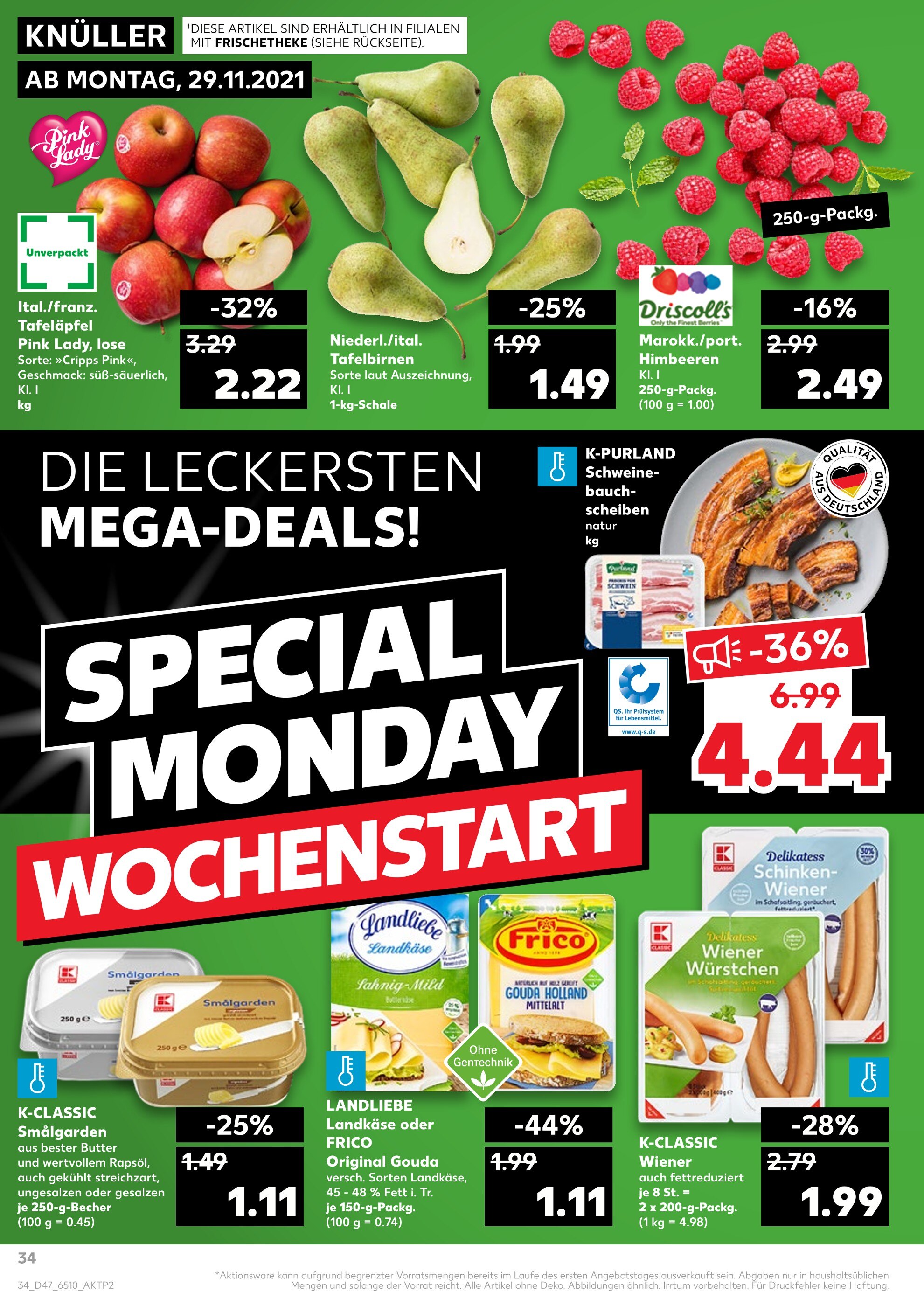 Kaufland Prospekt für Aachen mit 48 Seiten Kaufland Prospekt für Aachen: "KNÜLLER", 48 Seiten, 29.11.2021 - 01.12.2021
