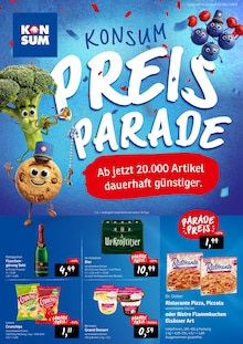 Konsum Prospekt der Woche "Preisparade" Seite 1, 02.02.2026 bis 07.02.2026 für Dresden Aktueller Konsum Prospekt "Preisparade" Seite 1 von 12 Seiten für Dresden