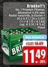 No. 1 Premium Pilsener, Alkoholfrei 0,0% oder Radler naturtrüb bei EDEKA im Uedem Prospekt für 11,49 €