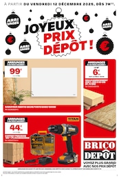 Catalogue Bricolage de Brico Dépôt à Melesse Prospectus Brico Dépôt à Melesse, "JOYEUX PRIX DÉPÔT !", 1 page, 12/12/2025 - 24/12/2025