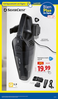 Promotion Aspirateur dans le prospectus Lidl, valable du 17/07/2025 au 23/07/2025 Promo Aspirateur dans le catalogue Lidl du moment à la page 73