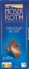Tablette chocolat lait - MOSER ROTH à 2,09 € dans le catalogue Aldi