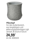 Aktuelles Pflanztopf Angebot bei OBI in Wuppertal ab 24,99 €