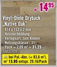 Musik im Hornbach Prospekt Vinyl-Diele Dryback "Native Oak" im aktuellen Hornbach Prospekt für 13,95 €