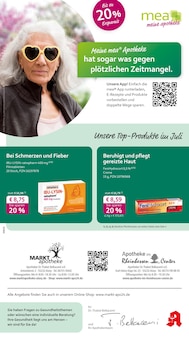 mea - meine apotheke Prospekt der KW 28 "Unsere Juli-Angebote" Aktueller mea - meine apotheke Prospekt "Unsere Juli-Angebote" Seite 1 von 4 Seiten