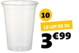 50 gobelets - Gifi à Fontenay-sous-Bois 50 gobelets en promo chez Gifi Fontenay-sous-Bois à 3,99 €