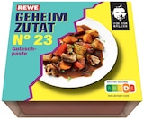 Geheimzutat Gulaschpaste oder Grüne Curry Paste Angebote von REWE bei REWE Bielefeld für 0,99 €