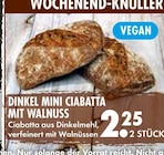 Dinkel Mini Ciabatta mit Walnuss Angebote bei EDEKA Regensburg für 2,25 €