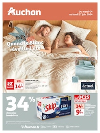 Prospectus Auchan Hypermarché à Avesnes-le-Comté, "Quand le Blanc réveille l'été", 20 pages, 04/06/2024 - 17/06/2024