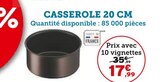 Casserole 20 cm en promo chez U Express Saint-Étienne à 17,99 €