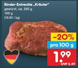 Aktuelles Rinder-Entrecôte 'Kräuter' Angebot bei Netto Marken-Discount in Magdeburg ab 1,99 €
