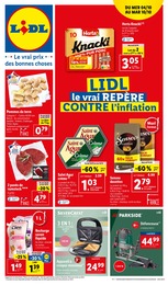 Prospectus Lidl à Rillieux-la-Pape, "Lidl, le vrai repère contre l'inflation", 1 page, 04/10/2023 - 10/10/2023