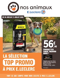 Catalogue E.Leclerc à Boulay-Moselle, avec 4 pages Prospectus E.Leclerc à Boulay-Moselle, "LA SÉLECTION TOP PROMO À PRIX E.LECLERC", 4 pages, 30/06/2026 - 11/07/2026