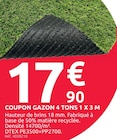 Promo Coupon Gazon 4 Tons 1 x 3 m à 17,90 € dans le catalogue Mr.Bricolage à Gignac