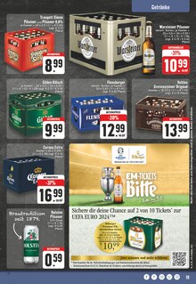 Bier im EDEKA Prospekt "Aktuelle Angebote" mit 24 Seiten (Leverkusen)