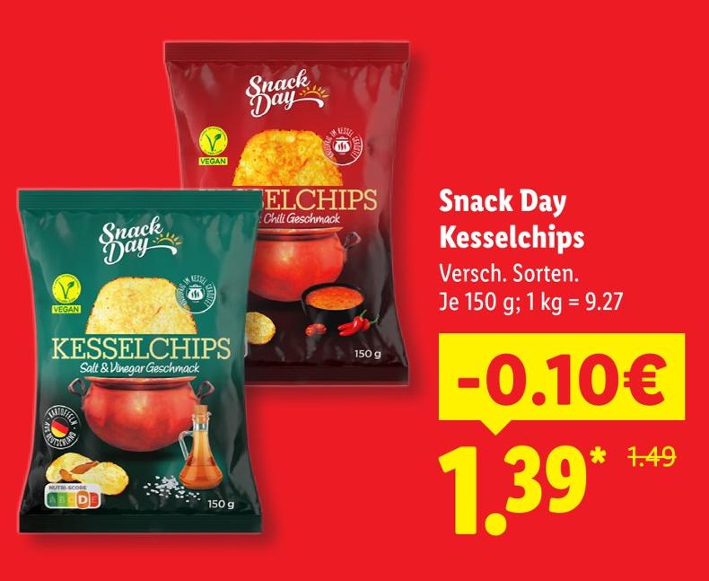 Kesselchips Salt & Vinegar Geschmack