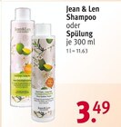 Shampoo oder Spülung von Jean & Len im aktuellen Rossmann Prospekt