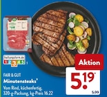 Aktuelles Minutensteaks Angebot bei ALDI SÜD in Trier ab 5,19 €