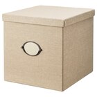 Kasten mit Deckel beige 32x35x32 cm im Angebot bei IKEA in Bremen Kasten mit Deckel beige 32x35x32 cm Angebote von KVARNVIK bei IKEA Bremen für 14,99 €