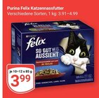 Katzennassfutter Angebote von Purina Felix bei GLOBUS Bad Homburg für 3,99 €