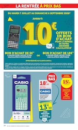 Promos Calculatrice dans le catalogue "LES PRIX BAS Spécial rentrée" de Hyper U Calculatrice en promo dans le catalogue Hyper U à la page 28