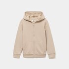 Sweat zippé à capuche en molleton gris foncé garçon - La Halle Sweat zippé à capuche en molleton gris foncé garçon à 8,99 € dans le catalogue La Halle