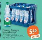 Mineralwasser von Franken Brunnen im aktuellen tegut Prospekt für 5,49 €