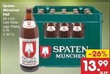 Münchner Hell Angebote von Spaten bei Netto Marken-Discount Willich für 13,99 €