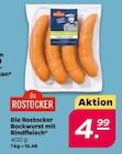 Die Rostocker Bockwurst mit Rindfleisch im aktuellen Netto mit dem Scottie Prospekt