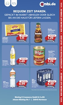 Mineralwasser Angebot im combi Prospekt, gültig von 30.06.2025 bis 05.07.2025 Mineralwasser Angebot im aktuellen combi Prospekt auf Seite 25