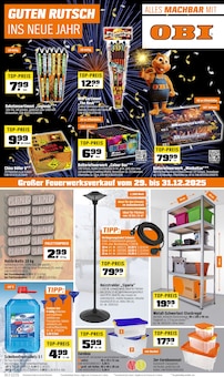 OBI Prospekt "GUTEN RUTSCH INS NEUE JAHR" mit  Seiten (Warburg (Hansestadt))