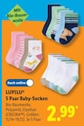5 Paar Baby-Socken Angebote von LUPILU bei Lidl Offenbach für 2,99 €