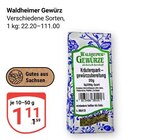 Gewürz im Angebot bei GLOBUS in Jena Gewürz Angebote von Waldheimer bei GLOBUS Jena für 1,11 €