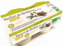 Yaourt de brebis à la vanille x 2 - NaturéO à Saint-Herblain Yaourt de brebis à la vanille x 2 en promo chez NaturéO Saint-Herblain à 2,19 €
